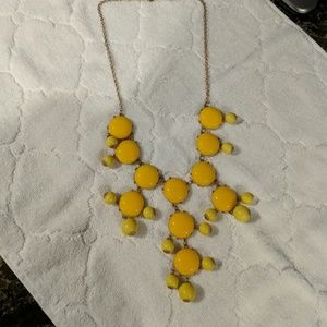 J. Crew Yellow Bubble necklace